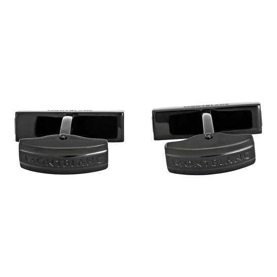 Montblanc Urban Speed Blue Glass Inlay Cufflinks 112930