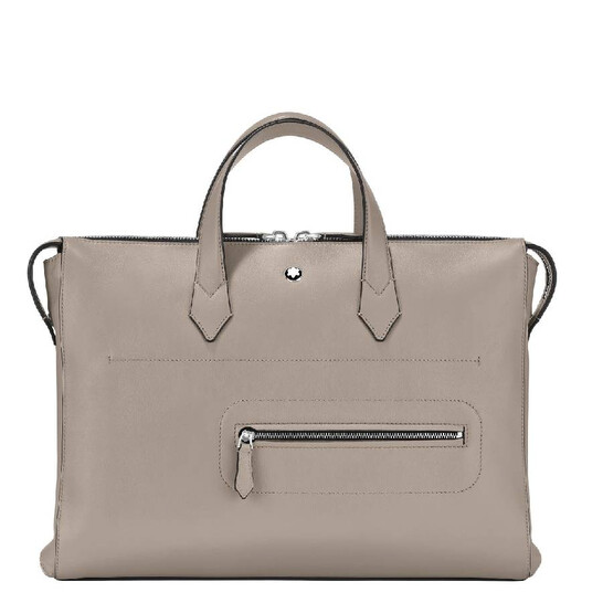 Montblanc Zipper Leather Briefcase 131234 4062037112336 - Handbags
