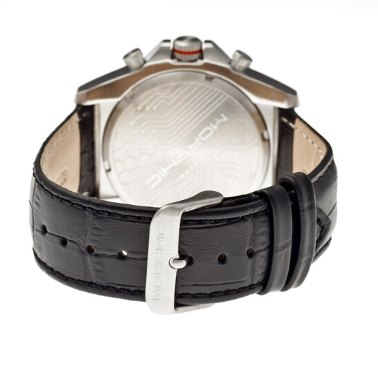 Morphic M36 Series White Dial Black Leather Men's Watch 3601
