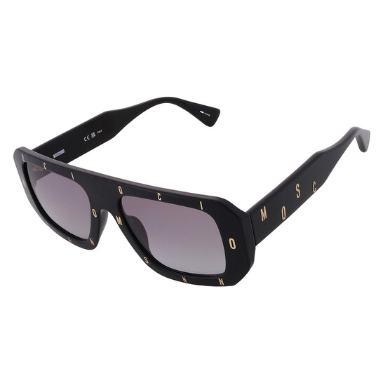 Moschino Dark Grey Shaded Browline Ladies Sunglasses MOS129  display picture 2