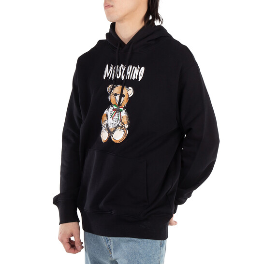 Moschino Drawn Teddy Bear Logo Hoodie, Brand Size 50 ( US