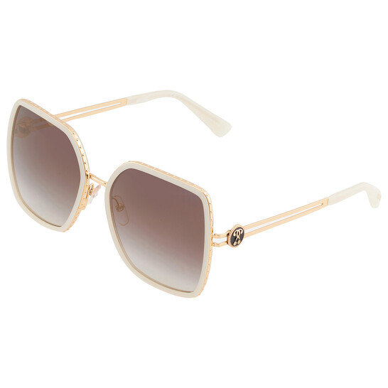 Moschino Gradient Gold Mirror Square Ladies Sunglasses  display picture 3