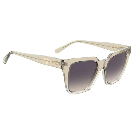 Moschino Grey Fuchsia Square Ladies Sunglasses MOL065/S 010A