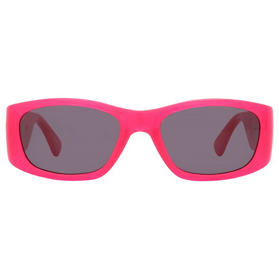 Moschino Grey Rectangular Ladies Sunglasses MOS145/S 0MU1/IR 55