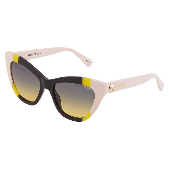 Moschino Grey Shaded Green Cat Eye Ladies Sunglasses MOS122
