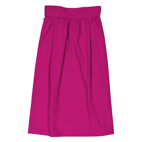 Moschino Ladies Fuchsia Flared Midi Skirt, Brand Size 36 (US