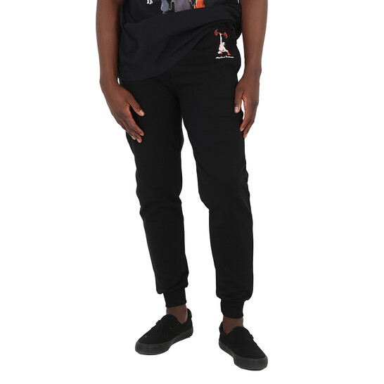 Moschino Men's Black Moschino Underwear Logo Track Pants
