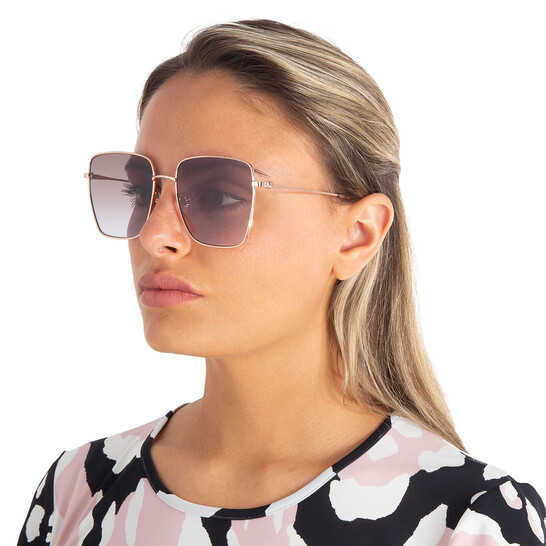 Moschino Pink Gradient Square Ladies Sunglasses MOS072/G/S