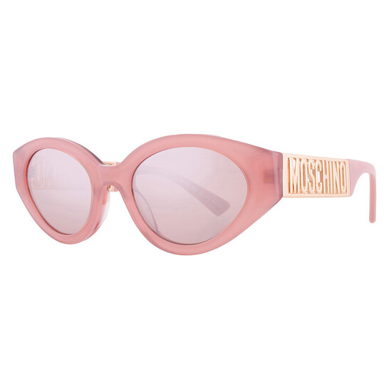 Moschino Pink Silver Flash Cat Eye Ladies Sunglasses MOS160  display picture 3