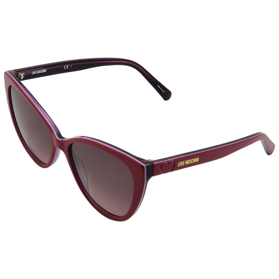 Moschino Red Gradient Cat Eye Ladies Sunglasses MOL043/S  display picture 2