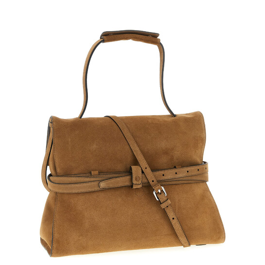 Moschino Tie Me Shoulder Bag MC4225PP1N OF0 20A TABACCO - Handbags