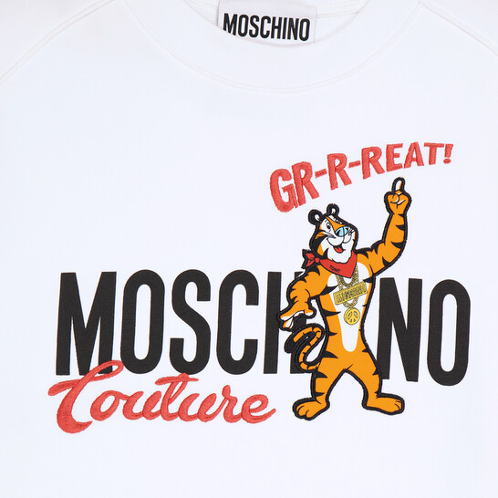 Moschino White X Kelloggs Tony The Tiger Graphic Sweatshirt, Brand