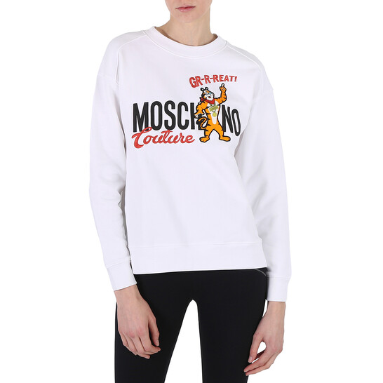 Moschino White X Kelloggs Tony The Tiger Graphic Sweatshirt, Brand
