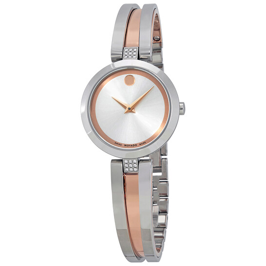 Movado Aleena Silver Dial Ladies Watch 0607152 - Watches  display picture 3