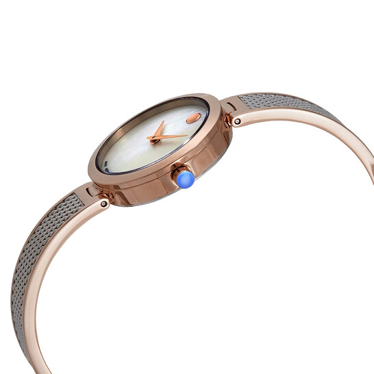 Movado Amika Mother of Pearl Dial Two-tone Bangle Ladies  display picture 2