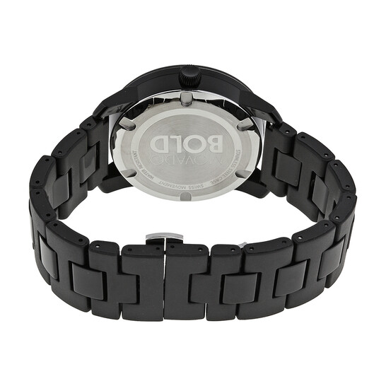 Movado Bold 42 mm Black Dial TR90 Polyurethane Men's Watch