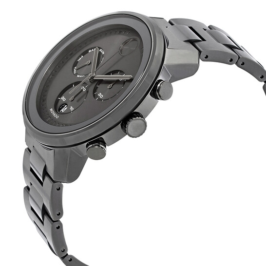 Movado Bold Chronograph Gunmetal Dial Men's Watch 3600486 - 546x546 Image #2