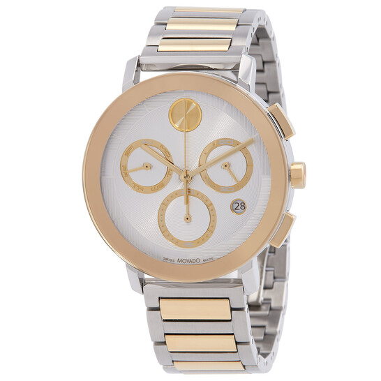 Movado Bold Evolution Chronograph Quartz Silver Dial Men's