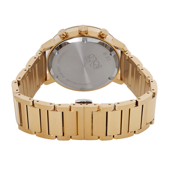 Movado Bold Evolution Chronograph Quartz Gold Dial Men display picture 3