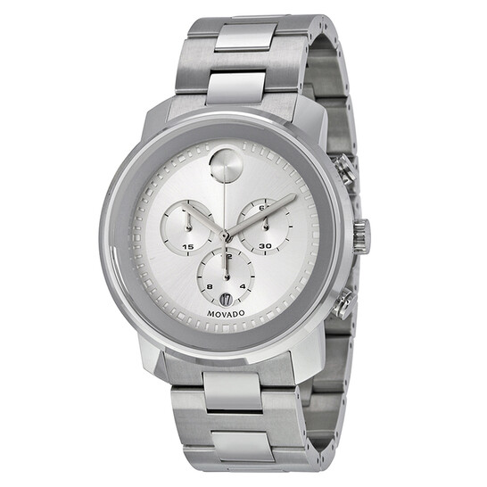 Movado Bold Silver Dial Stainless Steel Men's Watch 3600276 - 546x546