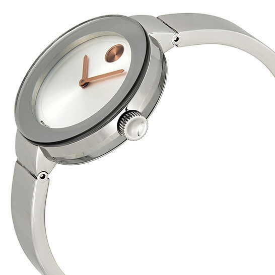 Movado Bold Silver Dial Stainless Steel Ladies Watch 3600194