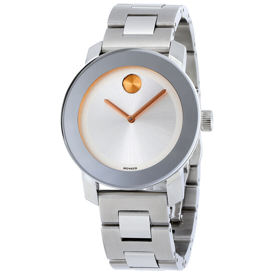 Movado Bold Silver Dial Stainless Steel Watch 3600084 - 546x546