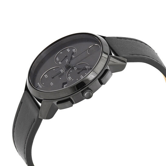 Movado Bold Thin Chronograph Quartz Black Dial Men's Watch 3600632