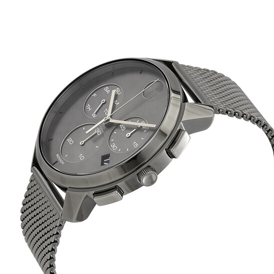Movado Bold Thin Chronograph Quartz Grey Dial Men's Watch 3600635