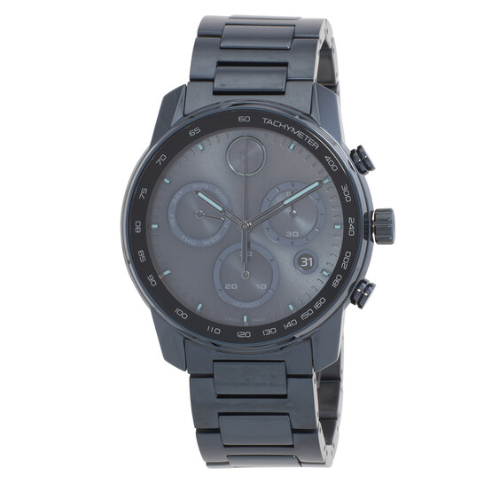 Movado Bold Verso Chronograph Quartz Blue Dial Men's Watch 3600868