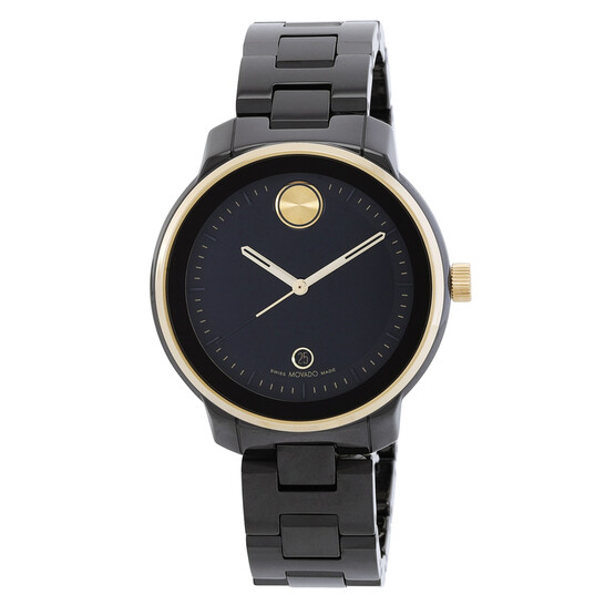 Movado Bold Verso Quartz Black Dial Ladies Watch 3600936 Watches
