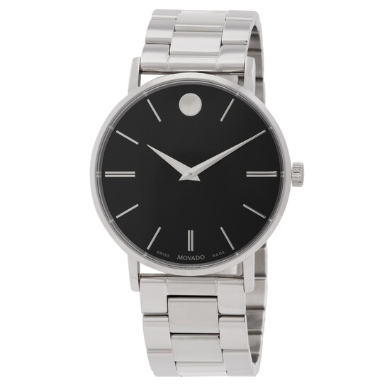 Movado Classic Museum Quartz Black Dial Watch 0607984 - Watches