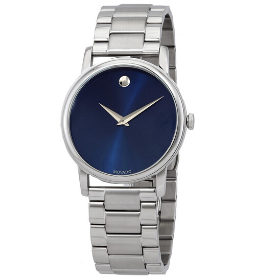 Movado Classic Museum Quartz Navy Dial Men's Watch 2100015