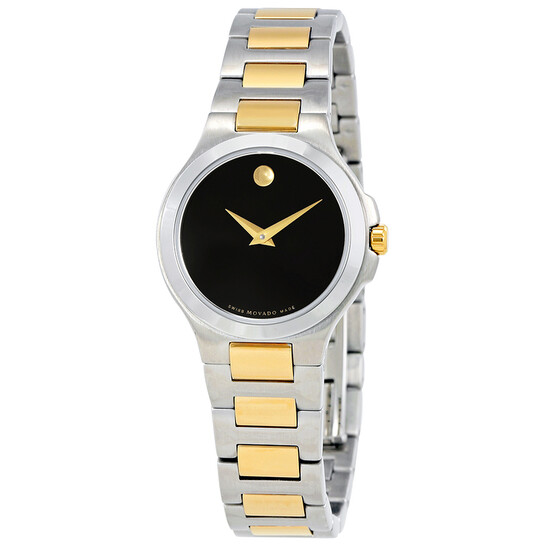 Movado Collection Black Dial Ladies Watch 606908 0606908 Watches