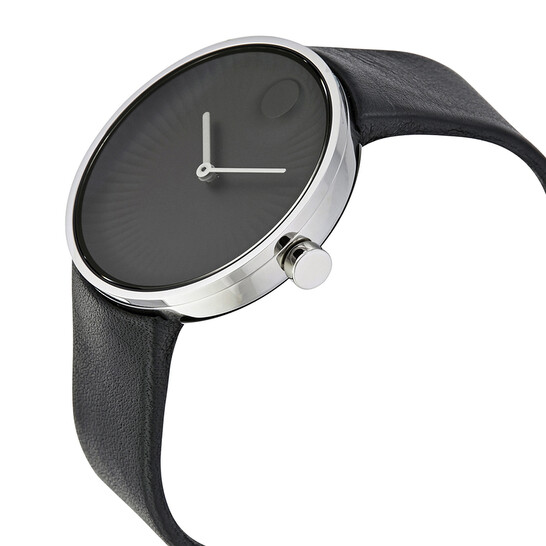 Movado Edge Black Aluminum Dial Men's Watch 3680002 885997184748
