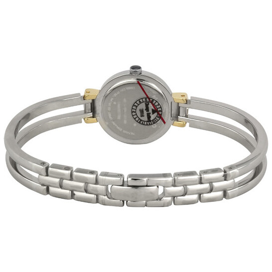 Movado Harmony 2 tone watch Movado Harmony Two Toned Watch With Black Face And Damonds  main image 4
