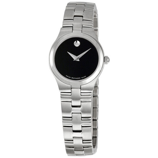 Movado Juro Stainless-Steel With Doted Black Dial Women\'s Watch 0605024 Movado Juro Women main image 4