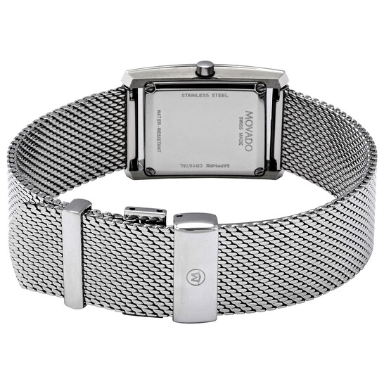 Movado La Nouvelle Diamond Blacl dial watch Movado La Nouvelle Black Dial Ladies Diamond Watch 0607190  main image 3
