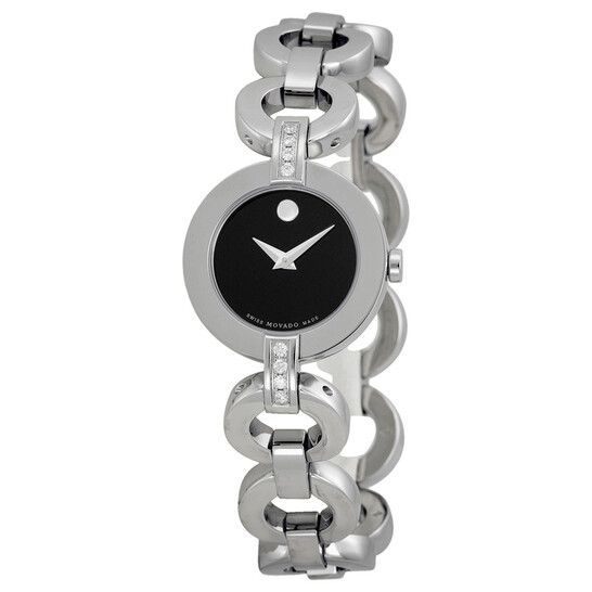 Movado Ladies Bela Moda Stainless Steel Bracelet Watch 0606263