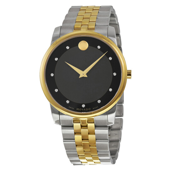 Movado Museum Black Dial Two-tone Men display picture 1