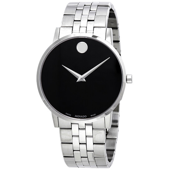 Movado Classic Black Dial with Silver-Tone Bracelet s-l400.jpg main image 3