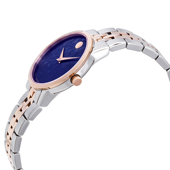 Movado Museum Classic Blue Mother of Pearl Dial Two-tone  display picture 3