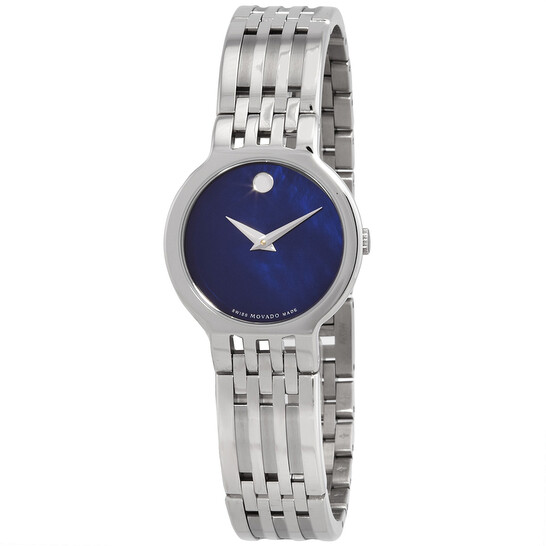 Movado Esperanza Quartz Blue Dial Ladies Watch 0607497 - Watches