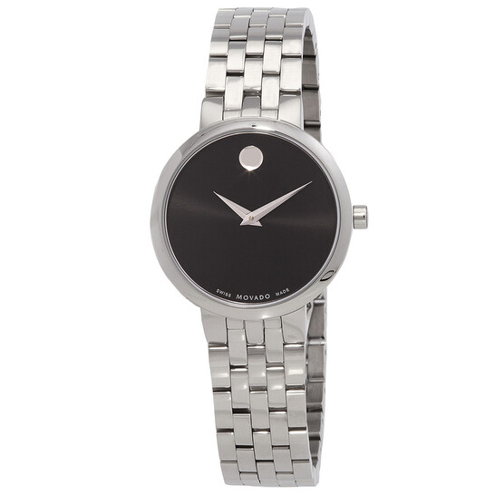 Movado Museum Black Dial Quartz ladies Watch Movado Museum Classic Womens Watch with Black Dial and Gold  main image 4