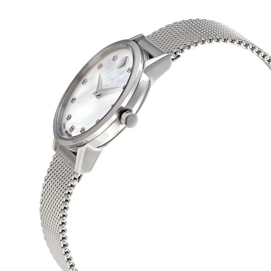Movado Museum Classic Quartz Diamond White Mother of Pearl 