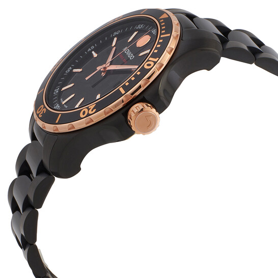 Movado Series 800 Quartz Black Dial Men's Watch 2600162 - Watches