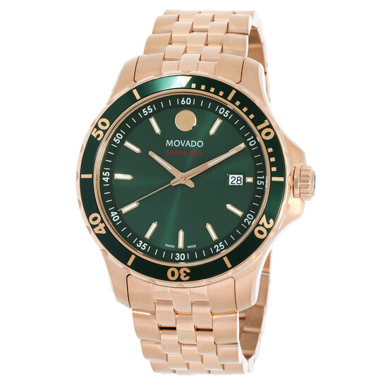 Movado Series 800 Quartz Green Dial Men's Watch 2600185 - Watches