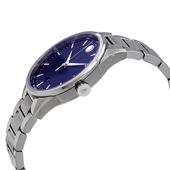 Watch Movado 0607244 Movado Stratus Quartz Blue Dial Stainless