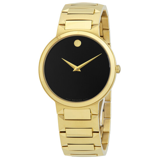 Movado Temo Quartz Black Museum Dial Unisex Watch 0607294