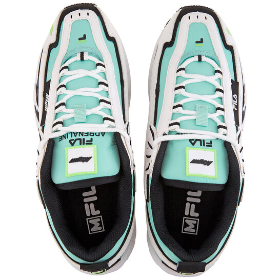 Msgm Men's X Fila Sneakers in Green, Brand Size 39 (US Size
