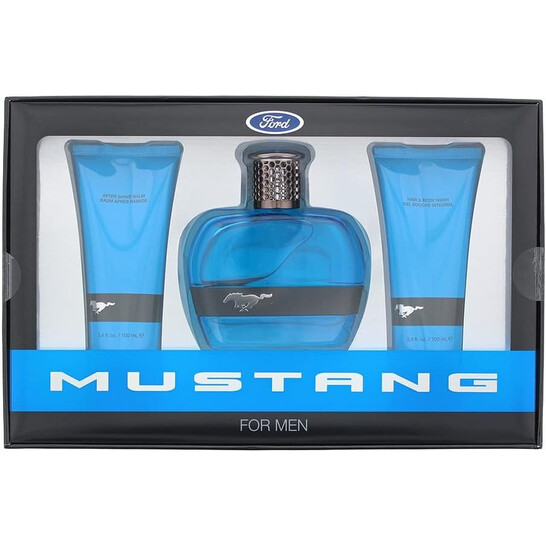 Mustang Blue by Mustang, 3 Piece Gift Set for Men